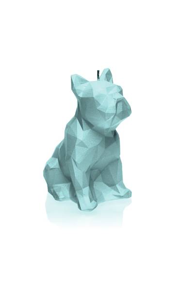 Świeca Candle Bulldog Low Poly Mint