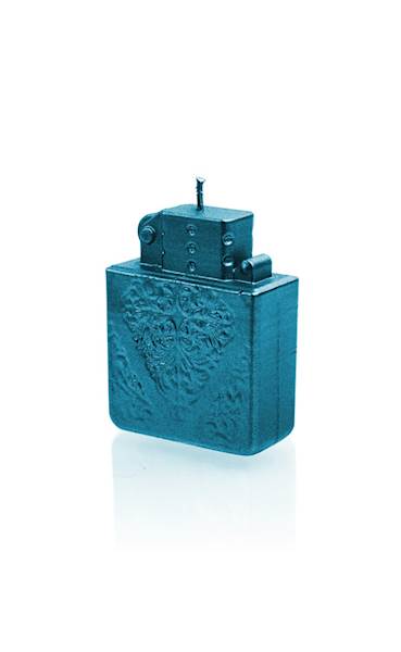 Świeca Candle Lighter Blue Metallic