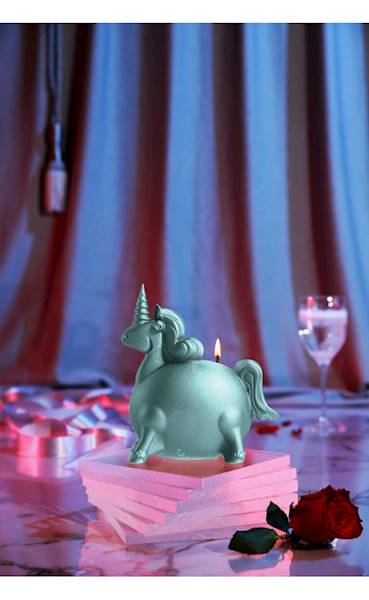 Świeca Candle Funny Unicorn Mint