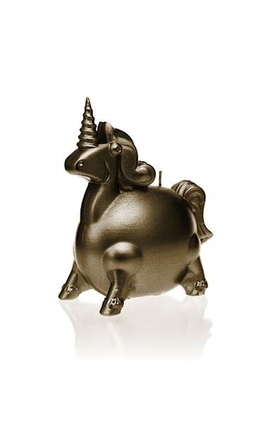 Świeca Candle Funny Unicorn Classic Gold
