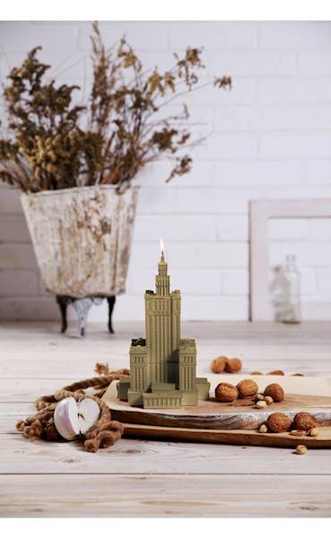 Świeca Candle Palace of Culture Latte