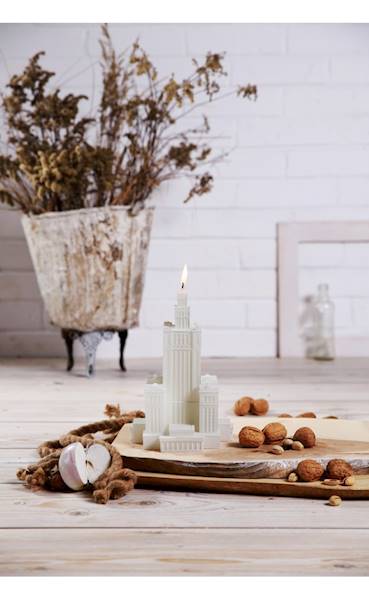 Świeca Candle Palace of Culture White