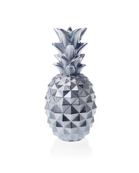 Świeca Candle Pineapple Medium Silver