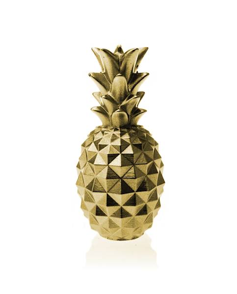 Świeca Candle Pineapple Medium Classic Gold