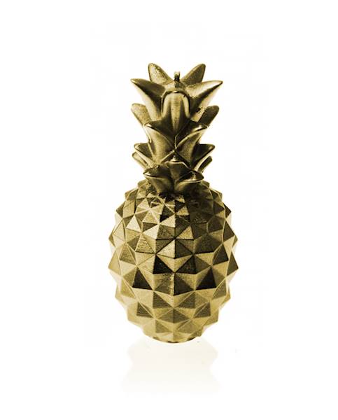 Świeca Candle Pineapple Medium Classic Gold