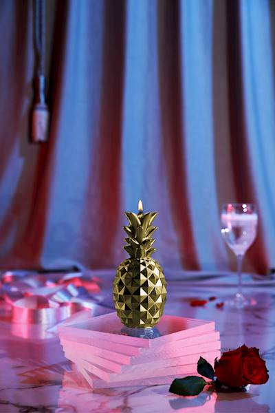 Świeca Candle Pineapple Medium Classic Gold