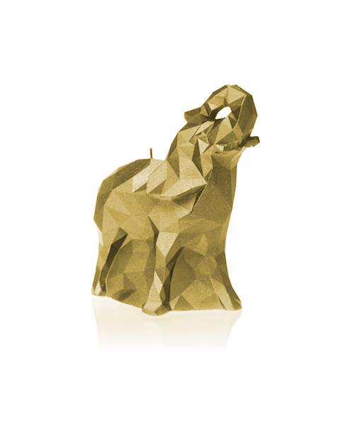 Świeca Candle Elephant Small Classic Gold