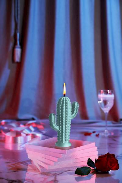 Świeca Candle Cactus Small Mint