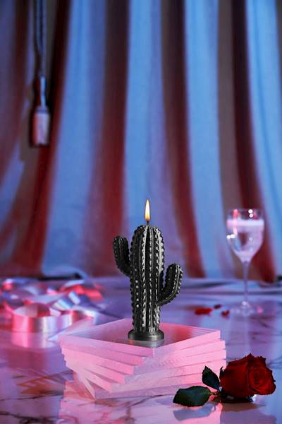 Świeca Candle Cactus Small Steel