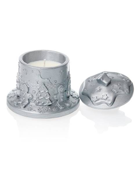 Świeca Candle Concrete Gingerbread House Silver G