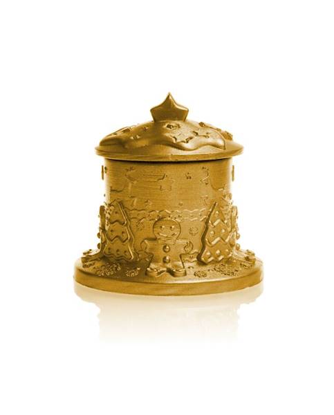 Świeca Candle Concrete Gingerbread House Gold G