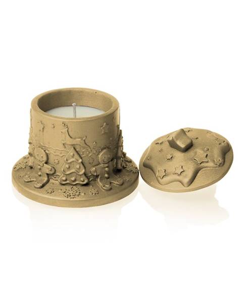Świeca Candle Concrete Gingerbread House Latte U