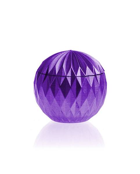 Świeca Candle Concrete Bauble Violet Metallic G