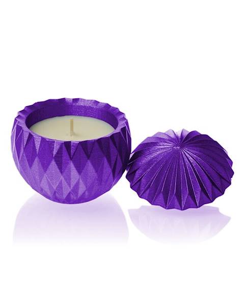 Świeca Candle Concrete Bauble Violet Metallic G