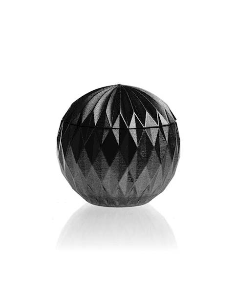 Świeca Candle Concrete Bauble Black Metallic V