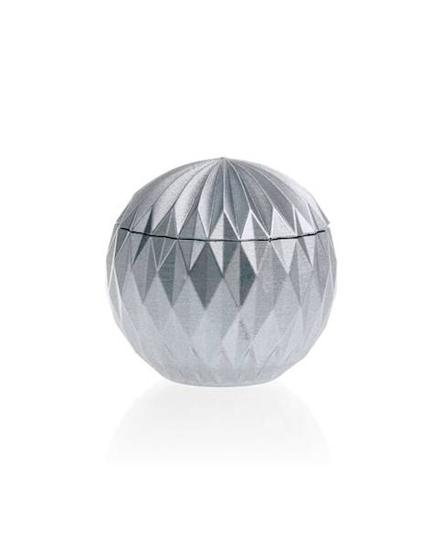 Świeca Candle Concrete Bauble Silver V