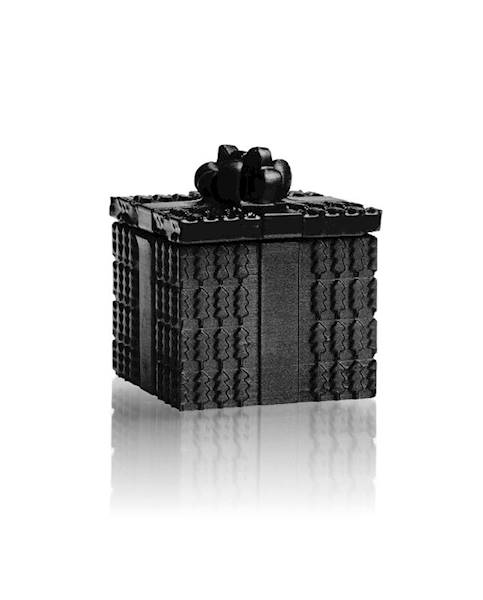 Świeca Candle Concrete Gift Black Metallic U