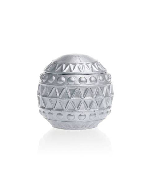 Świeca Candle Concrete Chr Bauble Silver U