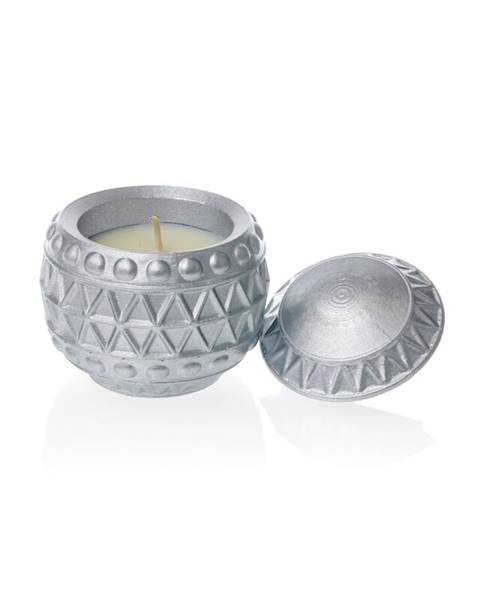 Świeca Candle Concrete Chr Bauble Silver U