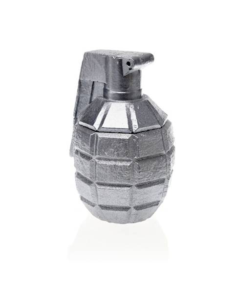 Świeca Candle Concrete Grenade Silver L