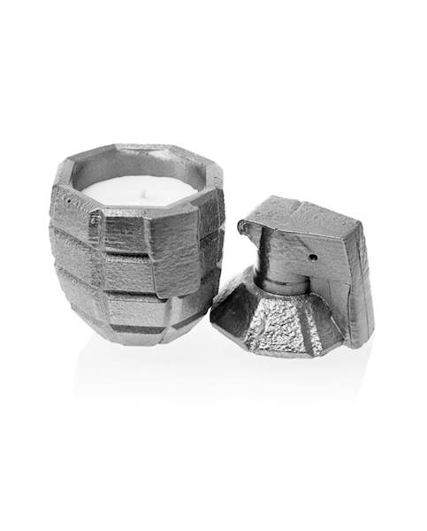 Świeca Candle Concrete Grenade Silver L