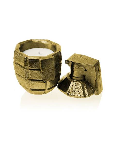 Świeca Candle Concrete Grenade Classic Gold L