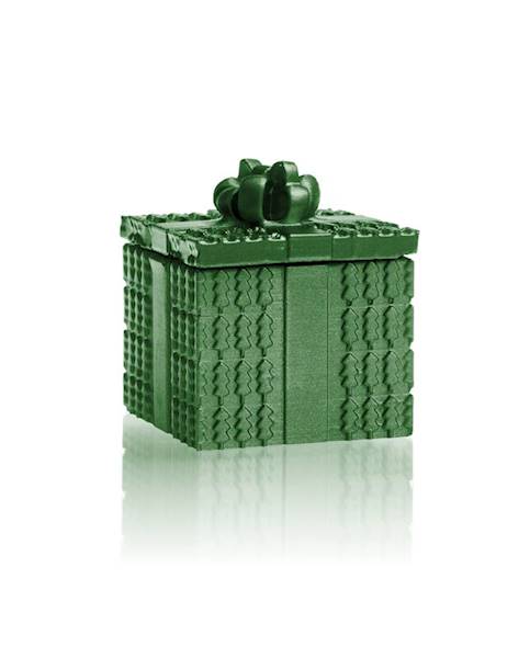 Świeca Candle Concrete Gift Green Metallic U