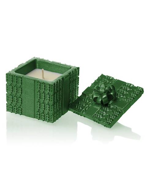 Świeca Candle Concrete Gift Green Metallic U