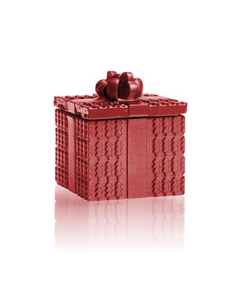 Świeca Candle Concrete Gift Red Metallic U