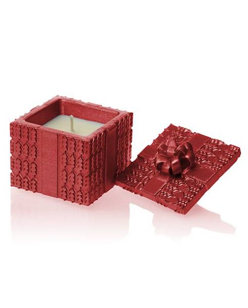 Świeca Candle Concrete Gift Red Metallic U