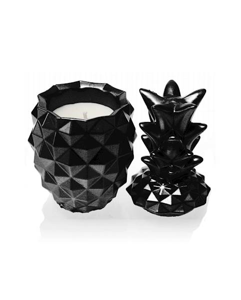 Świeca Candle Concrete Pineapple Black Metallic W