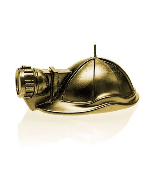 Świeca Candle Mining Helmet Classic Gold