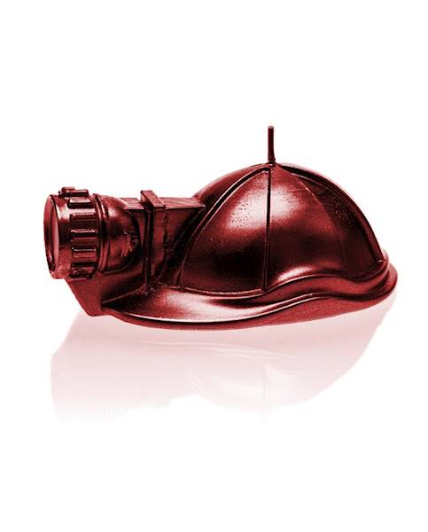 Świeca Candle Mining Helmet Red Metallic