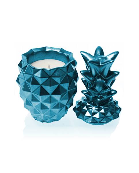 Świeca Candle Concrete Pineapple Blue Metallic W