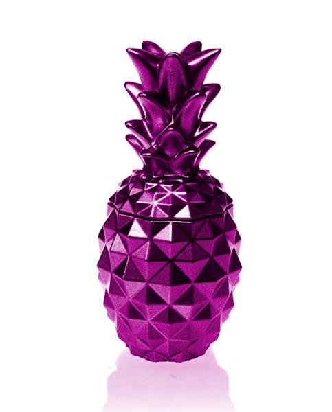 Świeca Candle Concrete Pineapple Pink Metallic W
