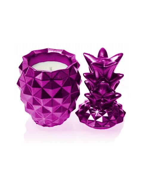 Świeca Candle Concrete Pineapple Pink Metallic W