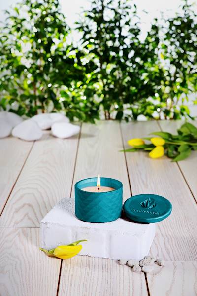 Świeca Candle Concrete Polly No 1 Marine Blue W