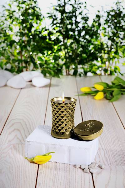 Świeca Candle Concrete Polly No 2 Classic Gold L