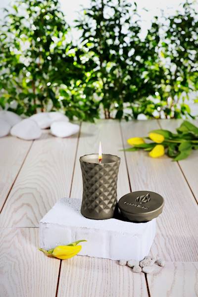 Świeca Candle Concrete Polly No 2 Golden Brown L