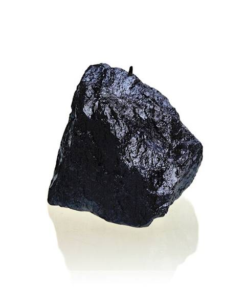 Świeca Candle Rock Medium Black Metallic