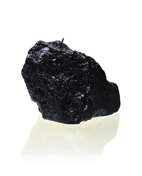 Świeca Candle Rock Medium Black Metallic