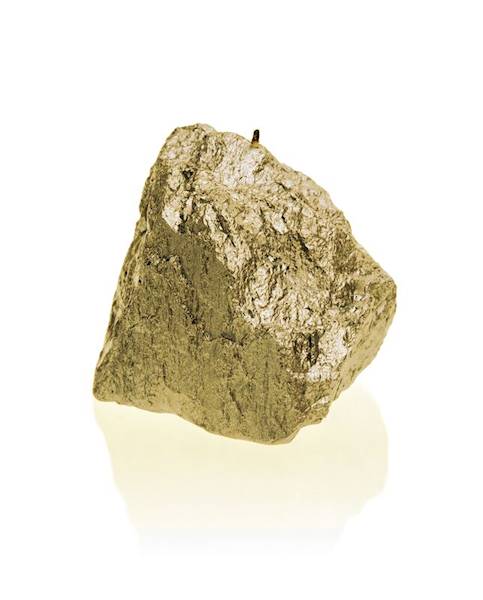 Świeca Candle Rock Medium Classic Gold