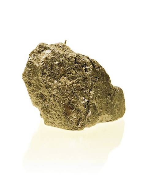 Świeca Candle Rock Medium Classic Gold