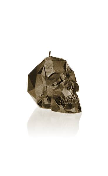 Świeca Candle Skull Small Brass