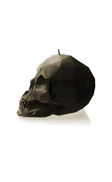 Świeca Candle Skull Black