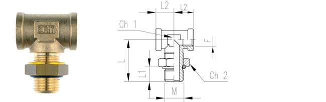 SIRIT-TRÓJNIK T F16x1,5/M22x1,5/F16x1,5 73052215