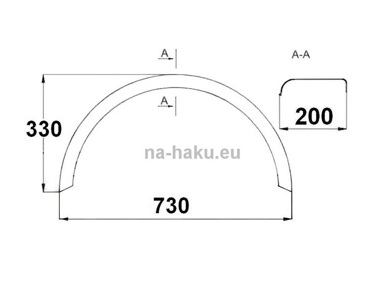 BŁOTNIK PLASTIK 13" owal AL-KO