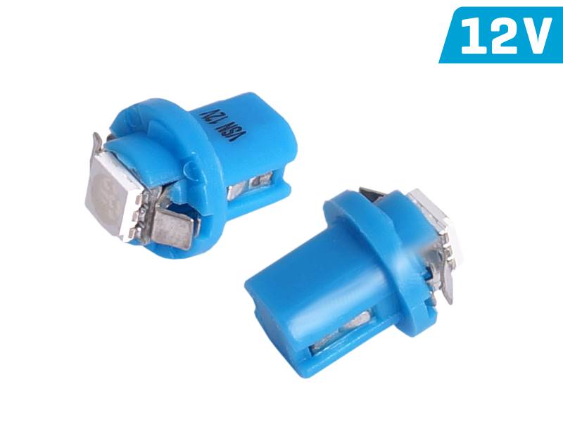 Ż.VISION 12V LEDx  1 T5 B8,5d SMD 2szt niebieska