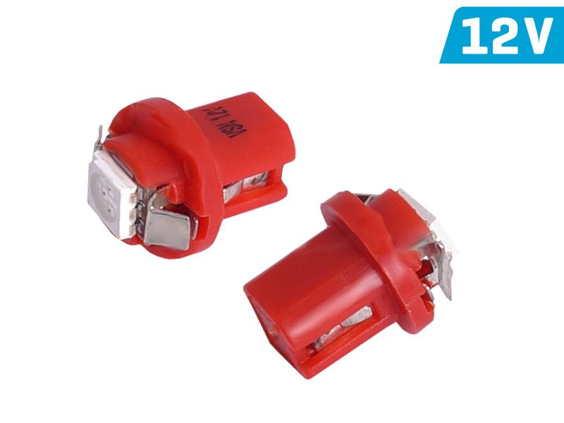 Ż.VISION 12V LEDx  1 T5 B8,5d SMD 2szt czerwona