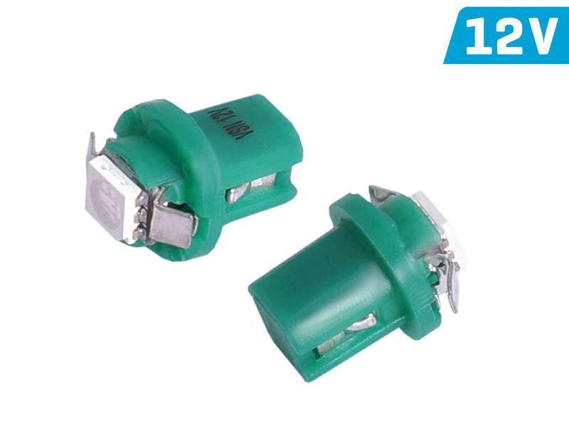 Ż.VISION 12V LEDx  1 T5 B8,5d SMD 2szt zielona 